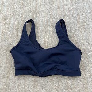 Aerie Offline Wireless Sports Bra M Navy Blue